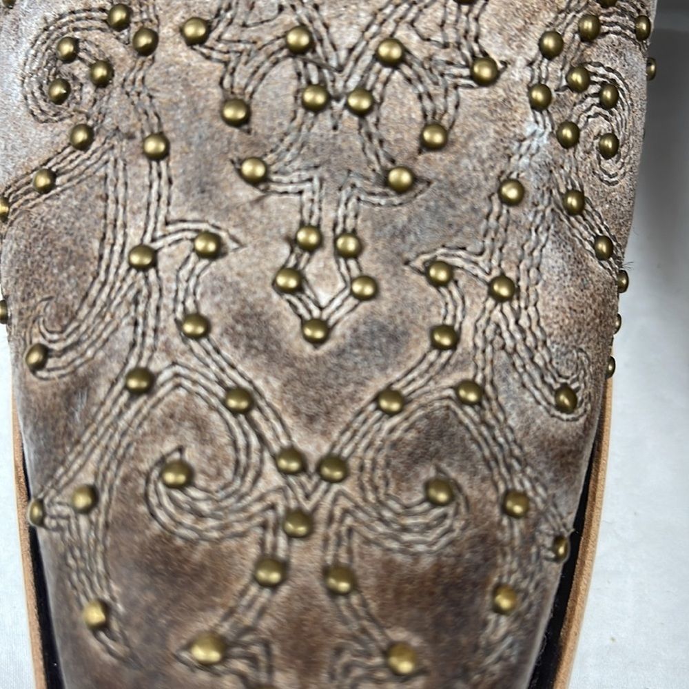JB Dillon Reserve Boots Snip Toe Studded Distressed Coloring Cowboy NEW … - Picture 5 of 10
